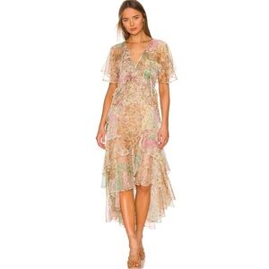 Misa Los Angeles Alana V-Neck High-Low